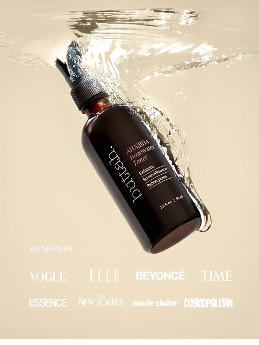 AHABILA Rosewater Toner - Black Bottle